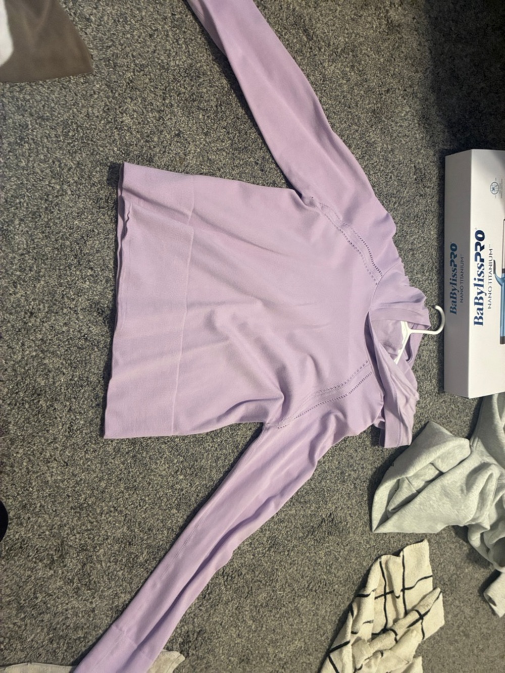 Fabletics Lavender Long-Sleeve Pullover Sweater